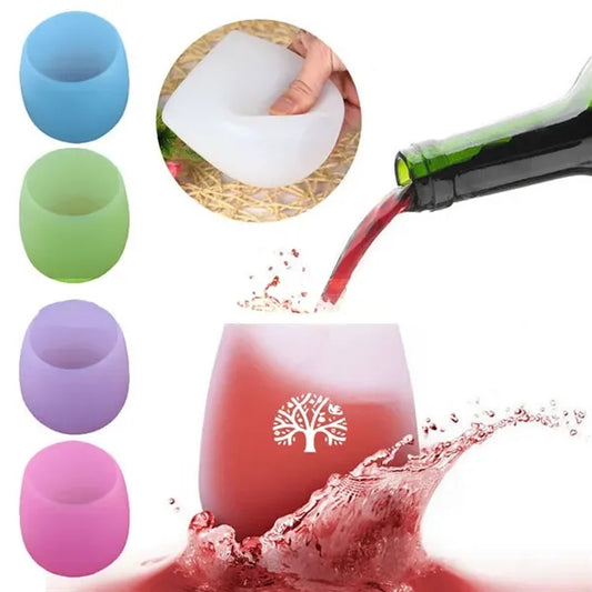 12 oz Silicone Wine Glasses