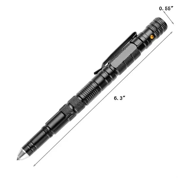 Tactical Pen 6-in-1: Survival Tool, Self-Defense, LED Light