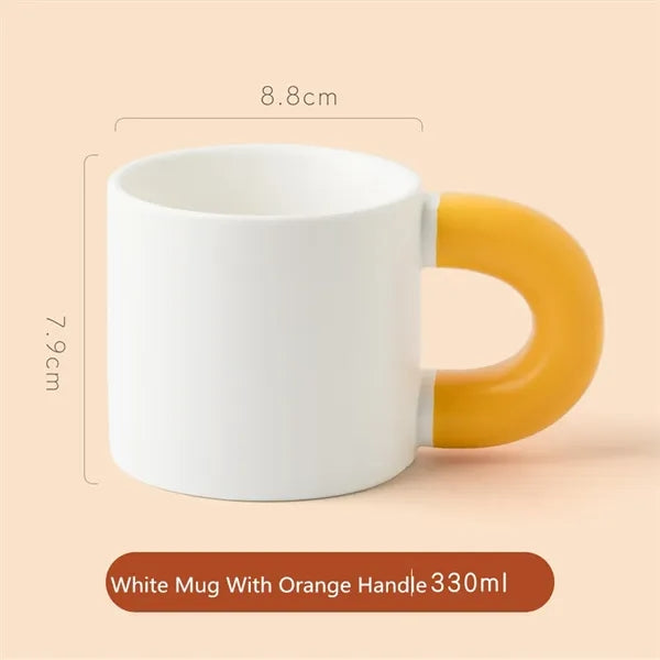 Ceramic Mug Porcelain Coffee Cups With Handle