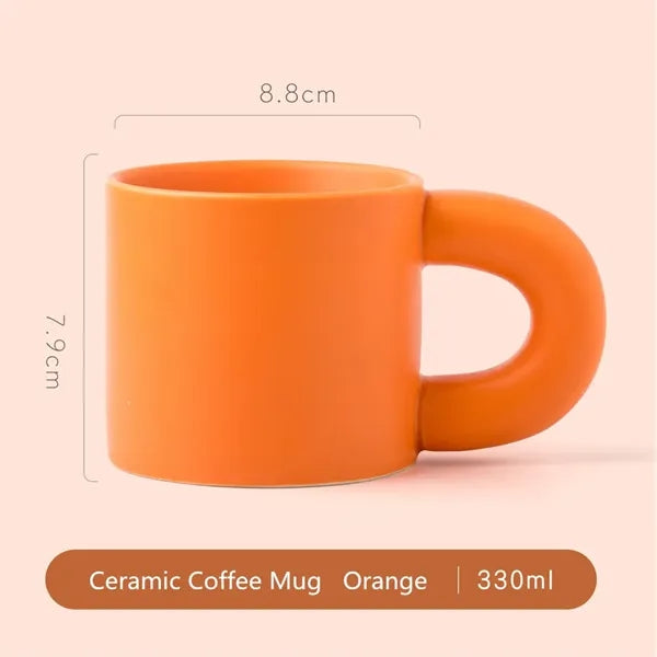 Ceramic Mug Porcelain Coffee Cups With Handle