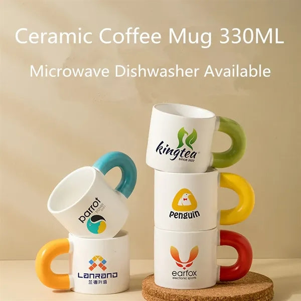 Ceramic Mug Porcelain Coffee Cups With Handle