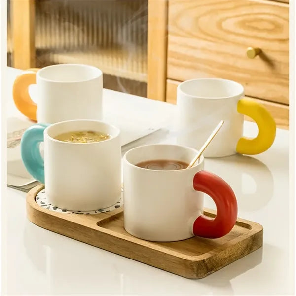 Ceramic Mug Porcelain Coffee Cups With Handle