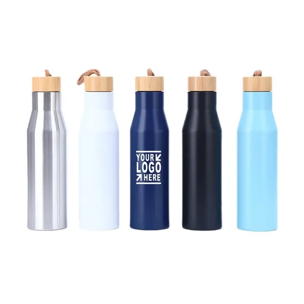 Two-tone 16 oz. Insulation Stemless Tumbler with Bamboo Lid