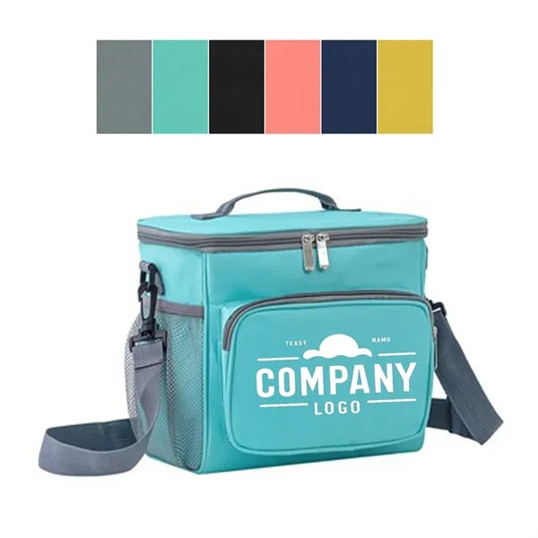 Durable And Insulated Lunch Tote With Zippered Outer Pocket