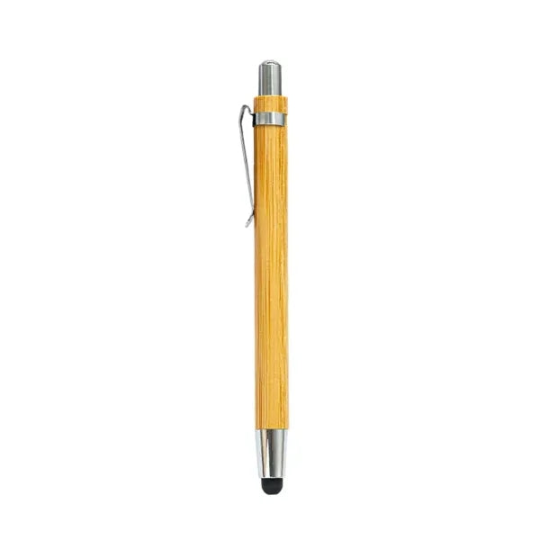 Eco-friendly Click Action Bamboo Wooden Stylus Ballpoint Pen