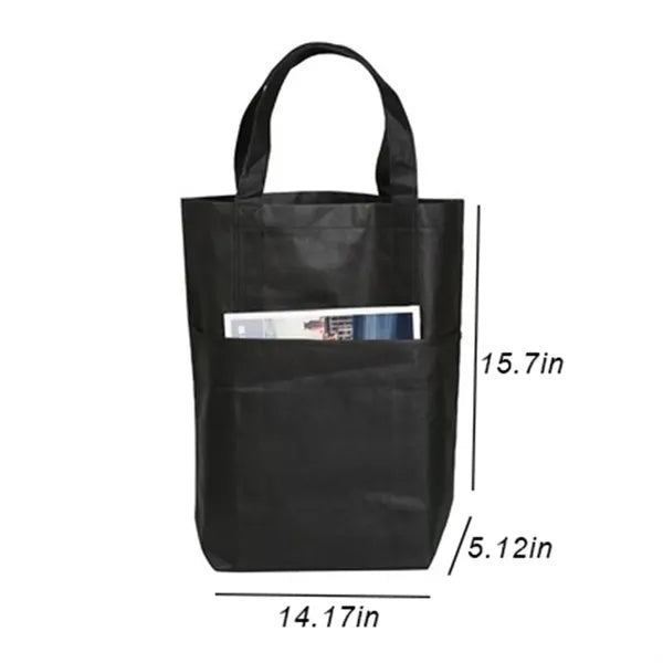 Large Non Woven Front Pocket Tote Bag with Gusset