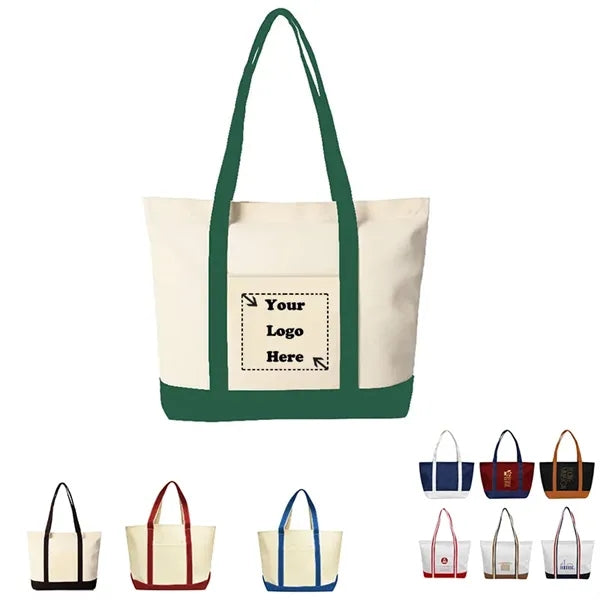 Cotton Canvas Boat Tote