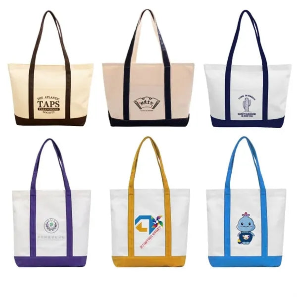 Cotton Canvas Boat Tote