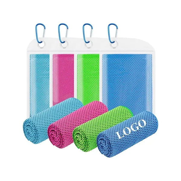 Cooling Ice Towel with Carabiner 11 3/4 x 35 1/2"