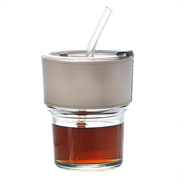 Glass milk cup