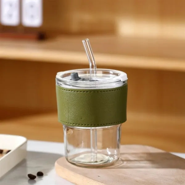 Glass milk cup