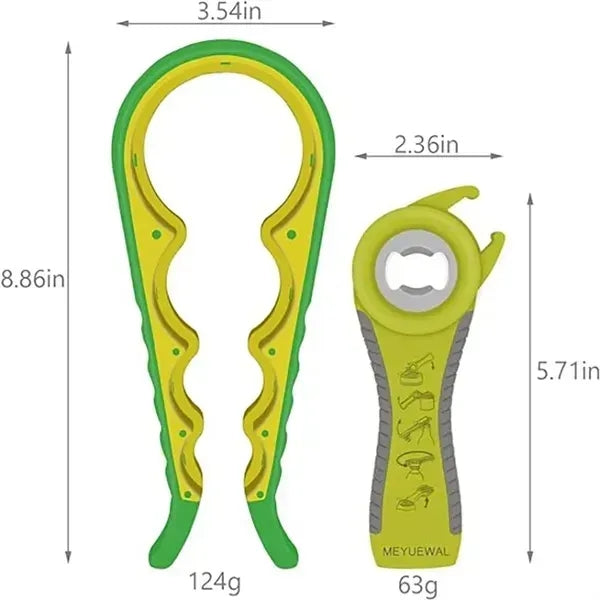 5-in-1 Multi-Function Can Opener - Versatile & Compact
