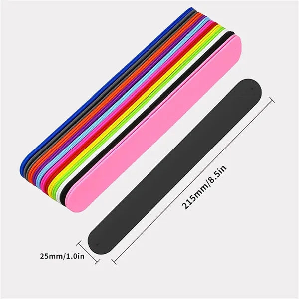 Rainbow Silicone Slap Color Snap Bracelets