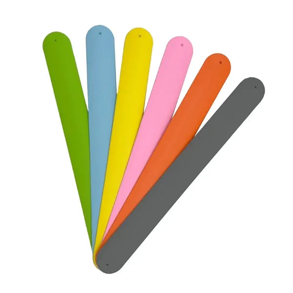 Rainbow Silicone Slap Color Snap Bracelets