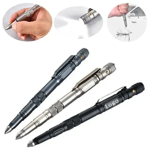 Versatile Multi-Tool Pen with LED, Ruler, and Stylus