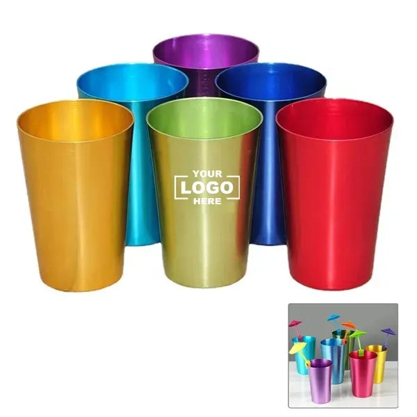 12oz Colorful Recycled Aluminum Cup
