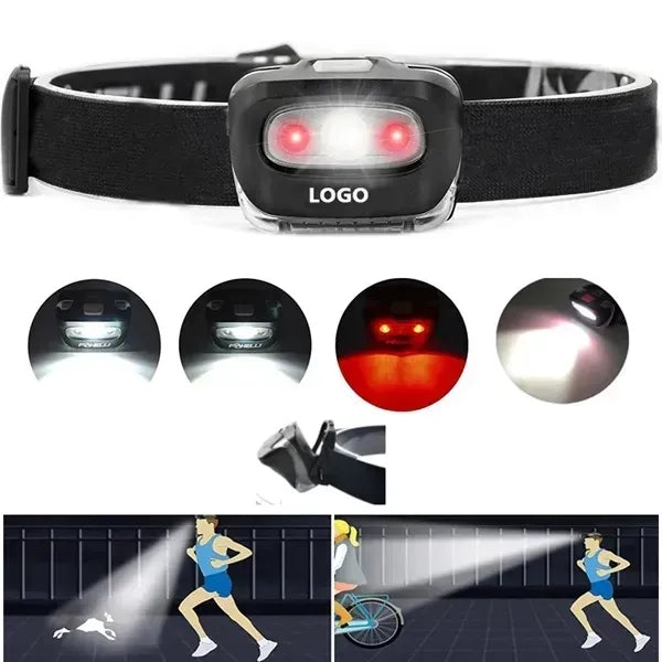 Rechargeable LED Headlamp Flashlight for Outdoor Adventures