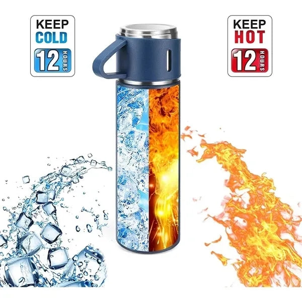 Stainless Steel Thermo Vacuum Insulated Bottle with Cup