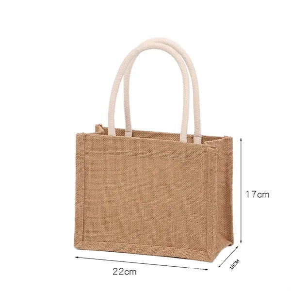 Jute Tote Beach Bag