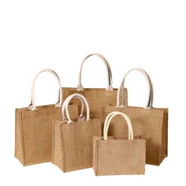 Jute Tote Beach Bag