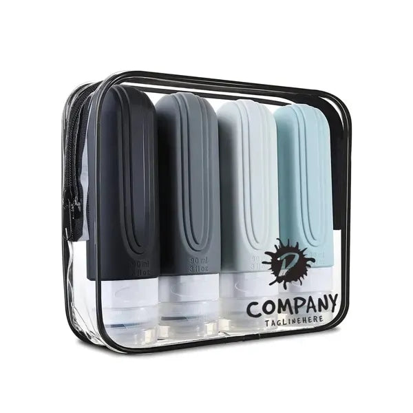 3oz Portable Leak Proof SiliconeTravel Bottle For Toiletries