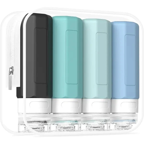 3oz Portable Leak Proof SiliconeTravel Bottle For Toiletries