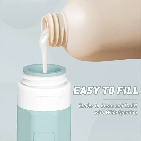 3oz Portable Leak Proof SiliconeTravel Bottle For Toiletries
