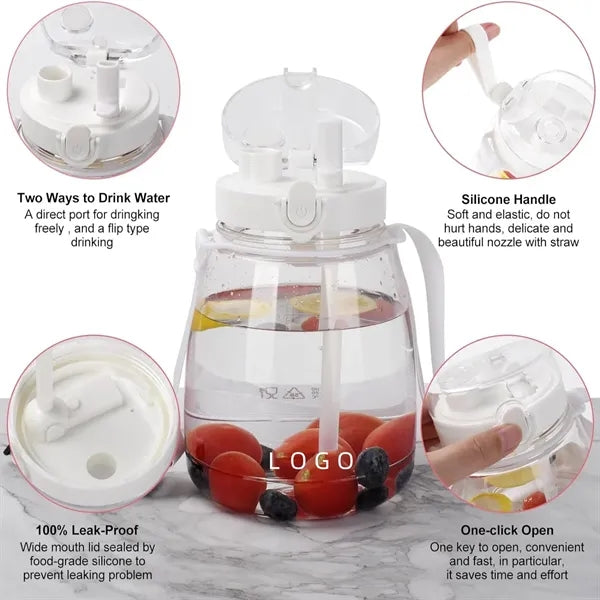 44oz.Big-Belly Bottle with Straw