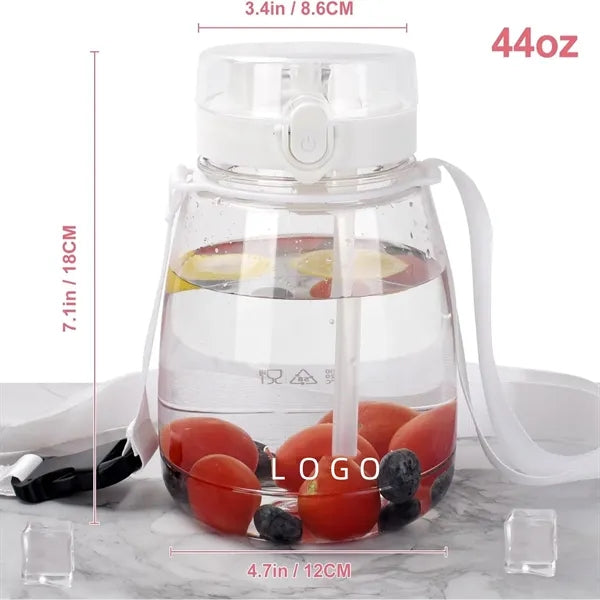 44oz.Big-Belly Bottle with Straw