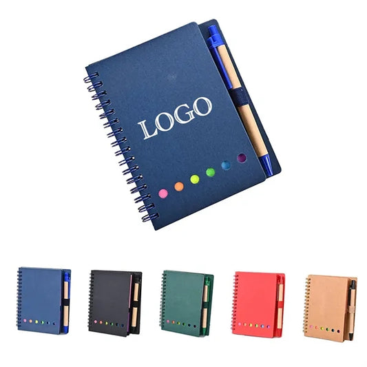 Notebook With Pen And Sticky Notes