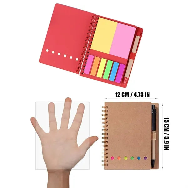 Notebook With Pen And Sticky Notes