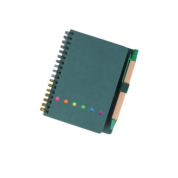 Notebook With Pen And Sticky Notes