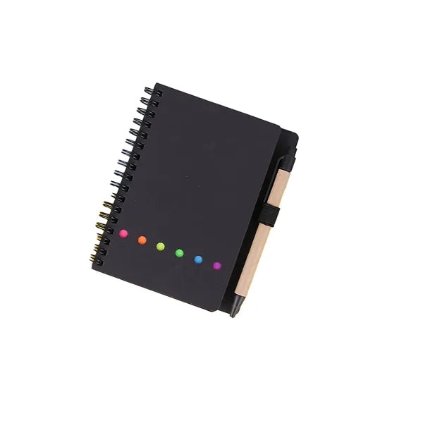 Notebook With Pen And Sticky Notes