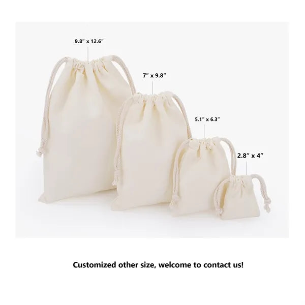 Durable Cotton Canvas Drawstring Bag