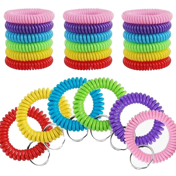 Colored Coil Key Chain