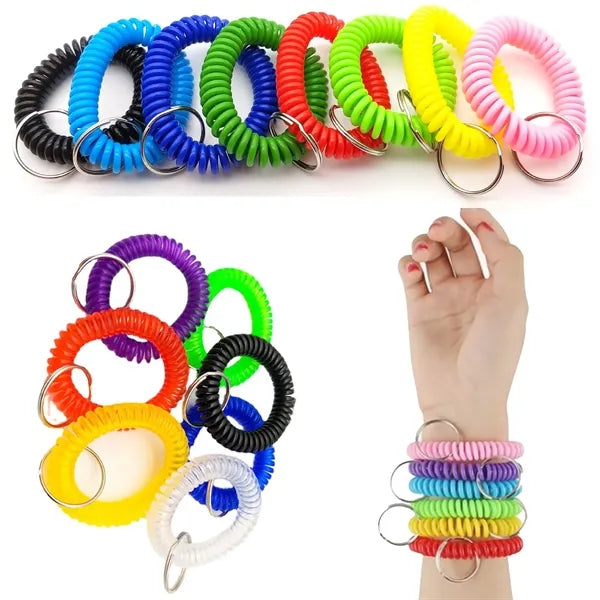 Colored Coil Key Chain