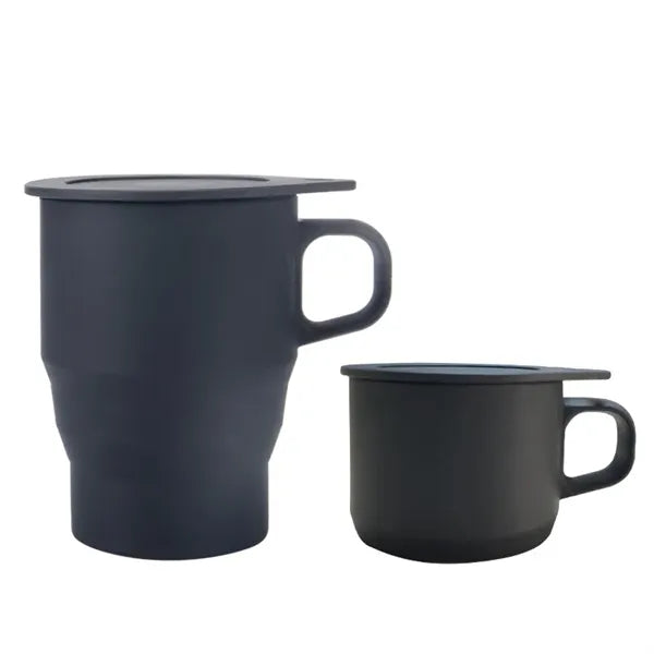 Portable Silicone Foldable Water Bottle Coffee Cup with Hand