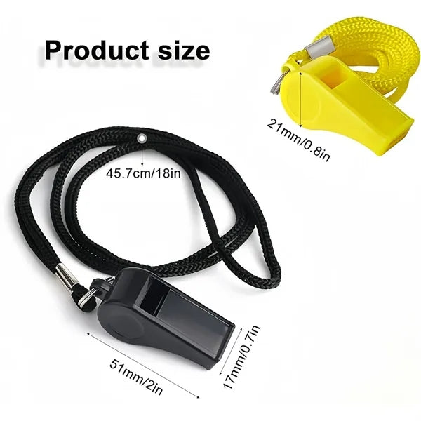Whistle Sports Lanyard Loud Crisp Coaches Referees Officials