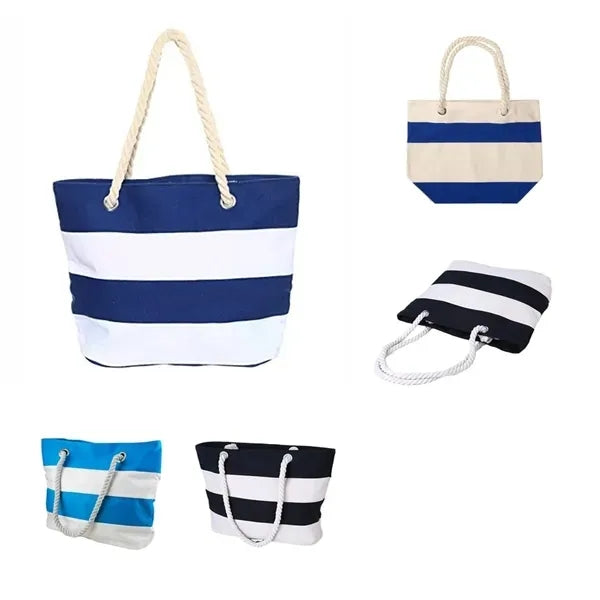 16 OZ Durable Canvas Beach Tote - Perfect for Outdoor Use
