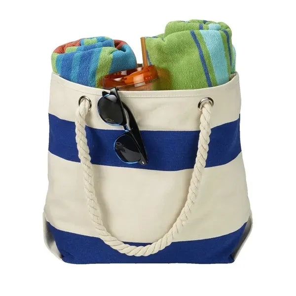 16 OZ Durable Canvas Beach Tote - Perfect for Outdoor Use
