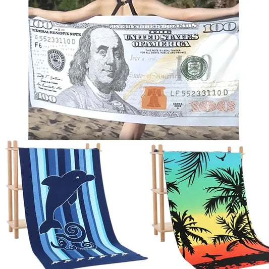 Quick Dry Soft Microfiber Beach Towel for Travel Sand Free