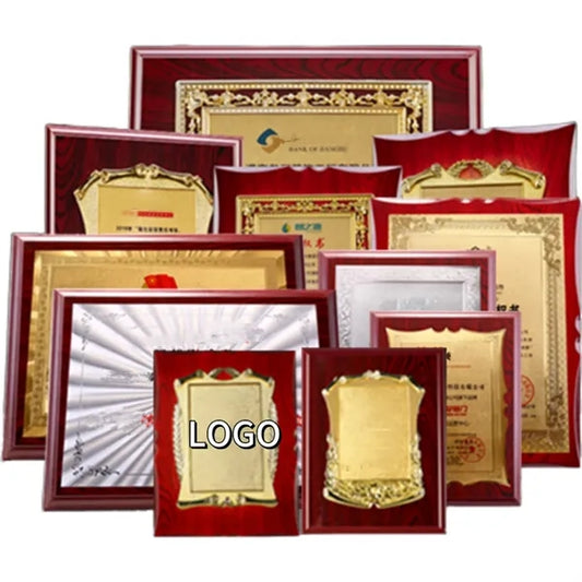Customised Gold Foil Award Plaque