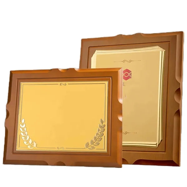 Customised Gold Foil Award Plaque