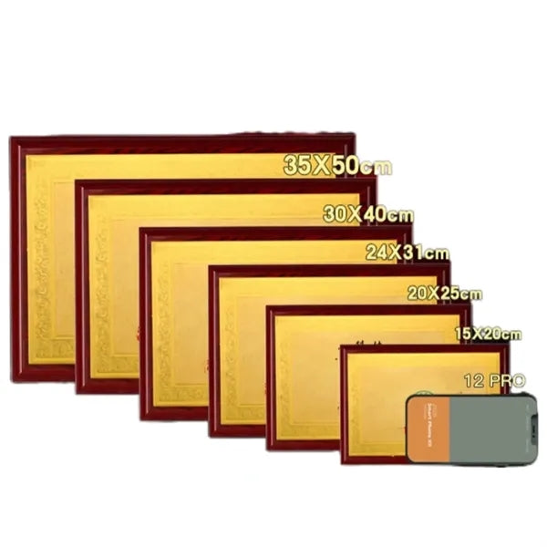 Customised Gold Foil Award Plaque