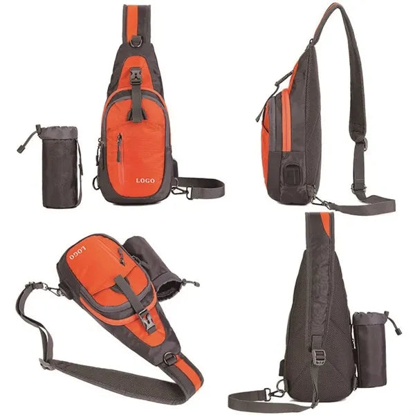 Premium USB Charging Sling Bag Crossbody One Shoulder