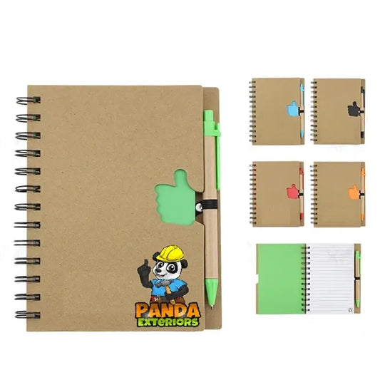 Hardcover Spiral Notebook & Pen Set