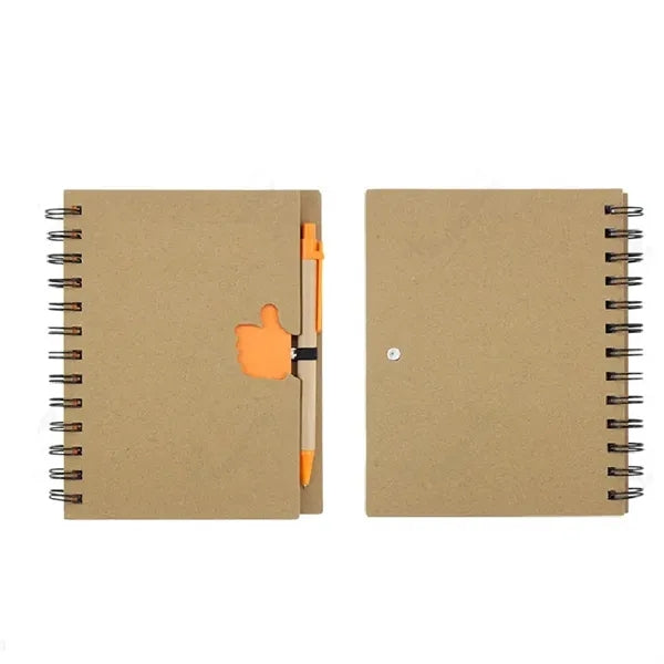 Hardcover Spiral Notebook & Pen Set