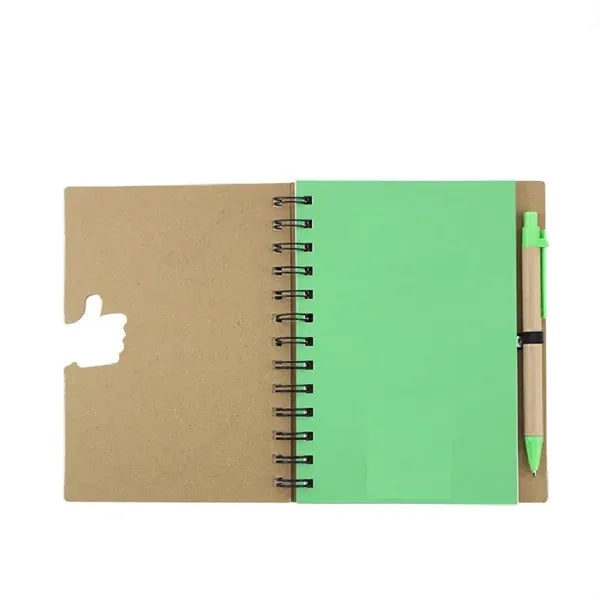 Hardcover Spiral Notebook & Pen Set