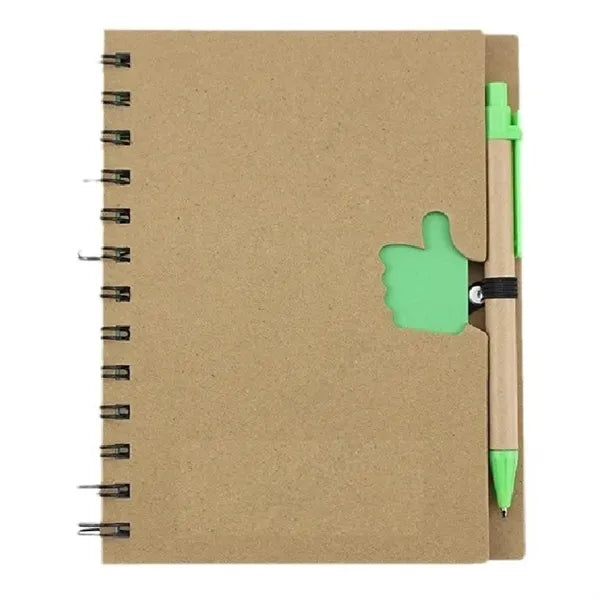 Hardcover Spiral Notebook & Pen Set