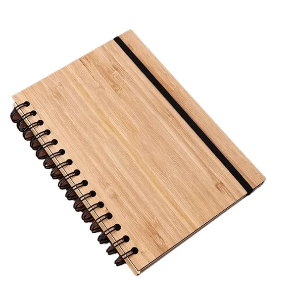 Bamboo board cover office notebook kit, gift for colleagues